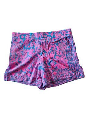 XL Lilly Pulitzer NEILAH Mid Rise SHORTS in AURA PINK Womens XL NWT 5" pocket